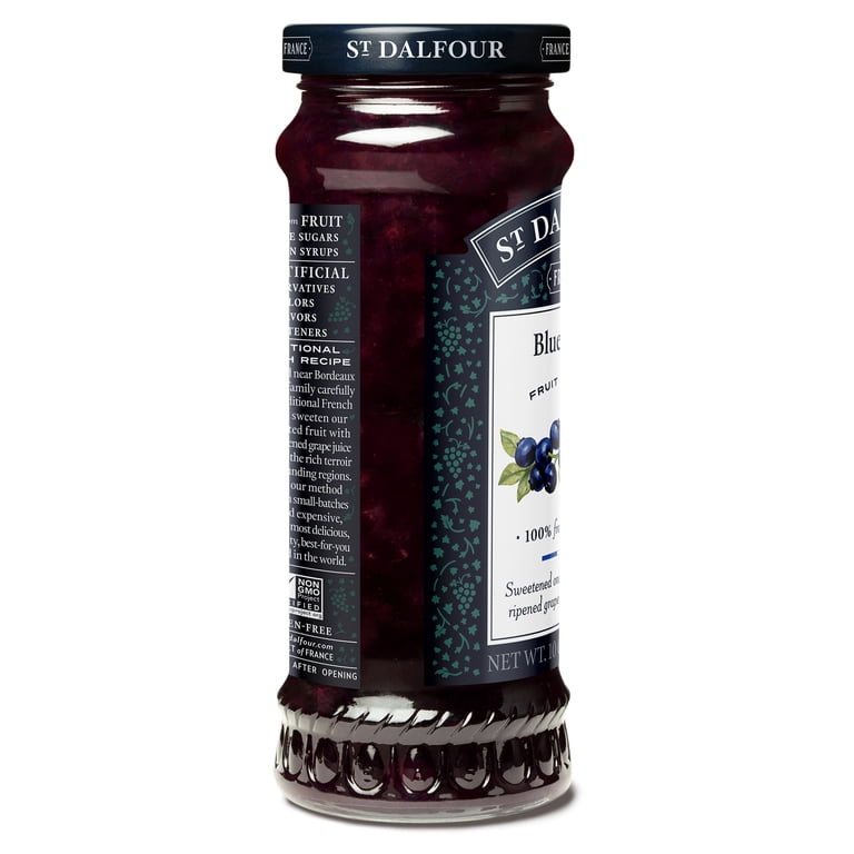 St Dalfour 100% Natural Fruit Spread - Deluxe Wild Blueberry, 10