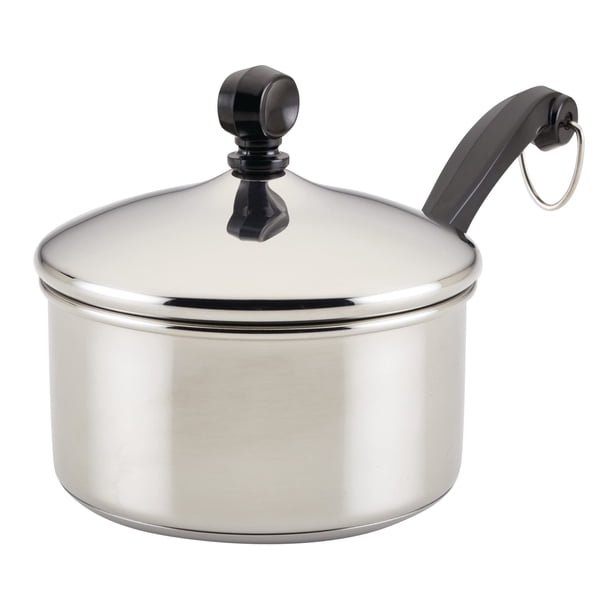 Cacerola Farberware Classic de acero inoxidable de 1 litro con tapa