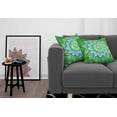 thumbnail image 3 of Ambesonne Mandala Throw Pillow Cover 2 Pack, Leaf Forms Nature, 18", Green Blue, 3 of 7