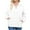 White, variant on Timegard Quarter Zip Pullover Women Long Sleeve Solid Color Sweatshirts Fall Casual Loose Tops Blouse