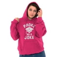 thumbnail image 4 of Broke As Joke College Lifestyle Funny Unisex Plus Fleece Graphic Hoodie Brisco Brands 5X, 4 of 5