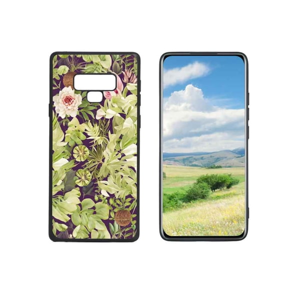 Botanical-14 Phone Case, Degined for Samsung Galaxy Note 9 Case Men Women, Flexible Silicone Shockproof Case for Samsung Galaxy Note 9