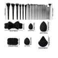 thumbnail image 4 of Juego de brochas de maquillaje HGHDBT, 36 piezas, negro, con accesorios, 4 of 9