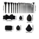 thumbnail image 4 of Juego de brochas de maquillaje HGHDBT, 36 piezas, negro, con accesorios, 4 of 9