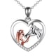 thumbnail image 1 of Decoración del hogar, decoración de habitaciones, decoración de paredes, collar de corazón para niñas, joyas de caballo, regalos de caballo para mujeres, collar, regalo del día de la madre, el collar, 1 of 2