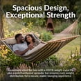 thumbnail image 5 of Sunnydaze 2-Person Quilted Polyester Spreader Bar Hammock, 450 lb Capacity - Mountainside, 5 of 15