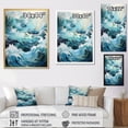 thumbnail image 4 of Designart "Serenity Sunset Glacier Icy wall art I" Landscape & Nature Floater Framed Canvas Art Print, 4 of 7