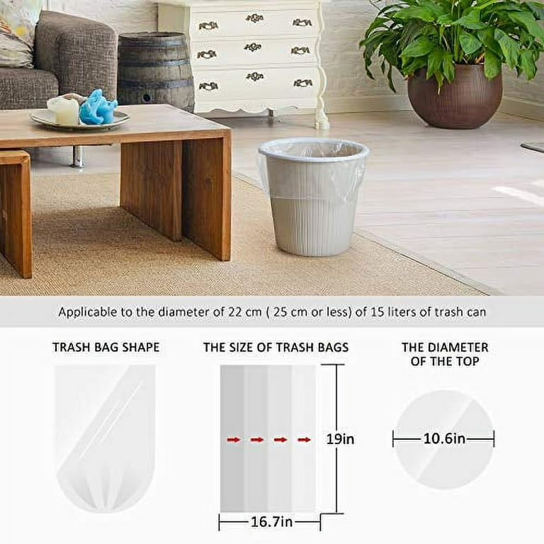 Small Trash Bag, 2.6 Gallon Garbage Bags Bathroom Trash Can Liners for  Bedroom Home Kitchen - China Garbage Bag and Garabge Bags price