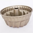 thumbnail image 1 of Liquidation : Ensemble de Mini Moules à Bundt, Moule à Tube Antiadhésif de 4 Po 4 Pcs pour Four et Cuisson Instantanée en Casserole (Or Champagne), 1 of 5