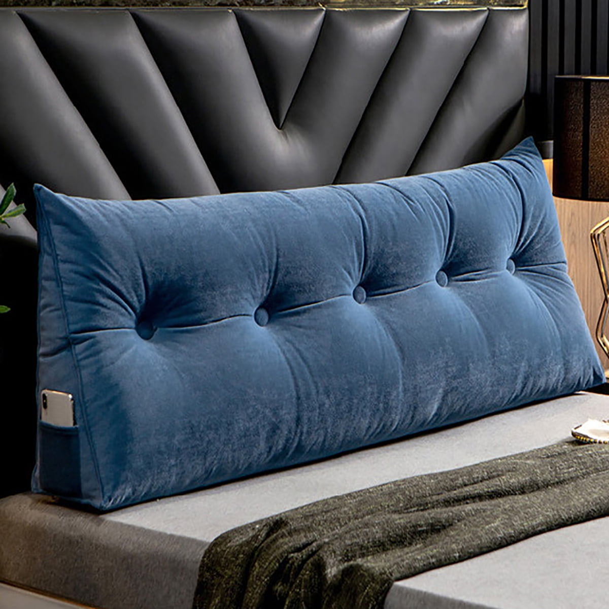 39"/47"/59" Multicolor Large Filled Soft Triangular Wedge Pillow