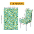 thumbnail image 6 of Xoenoiee Lemon Flower Pattern 7 Pcs Tablecloth Chair Covers Set Removable Washable Table Cover with 6 Stretch Seat Slip Covers for Home Hotel Dining Room Banquet Wedding Party Decor, 6 of 6