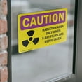 thumbnail image 4 of (2 Pack) Radiation Area Only When X-Ray With Symbol OSHA Caution Radiation Sign, 4 of 7