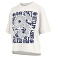 thumbnail image 2 of Women's Pressbox  White Penn State Nittany Lions Elena Oversized Slub T-Shirt, 2 of 3