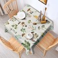 thumbnail image 2 of Brown Mushroom Flower Light Pattern Square Tablecloth,Waterproof Square Table Cover,Wipeable Spillproof Washable Table Cover for Home Kitchen Party Decor 52"x52"(132x132cm), 2 of 6