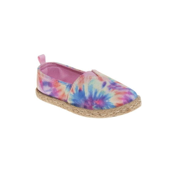 Nanette Lepore Girls' Colorful Slip-on Flat Heel Espadrilles (Toddler Sizes) - Tie Dye, 6