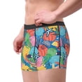 thumbnail image 2 of Gukieu Starfish And Algae Print Men's Boxer Briefs, High Elastic Moisture Wicking Boxer Briefs Underwear-Medium, 2 of 5