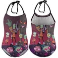 thumbnail image 6 of Invader Zim Fun Children's One-piece Swimwear Halterneck Swimsuit Summer Beach Girl's Bathing Suits Breathable Beachwear, 6 of 7
