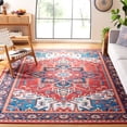 thumbnail image 3 of SAFAVIEH Tucson Medici Traditional Machine Washable Area Rug, Red/Blue, 9' x 12', 3 of 14