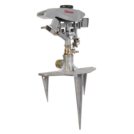 Gilmour Pro 106 Ft Diameter Circular Metal Sprinkler on Metal Spike