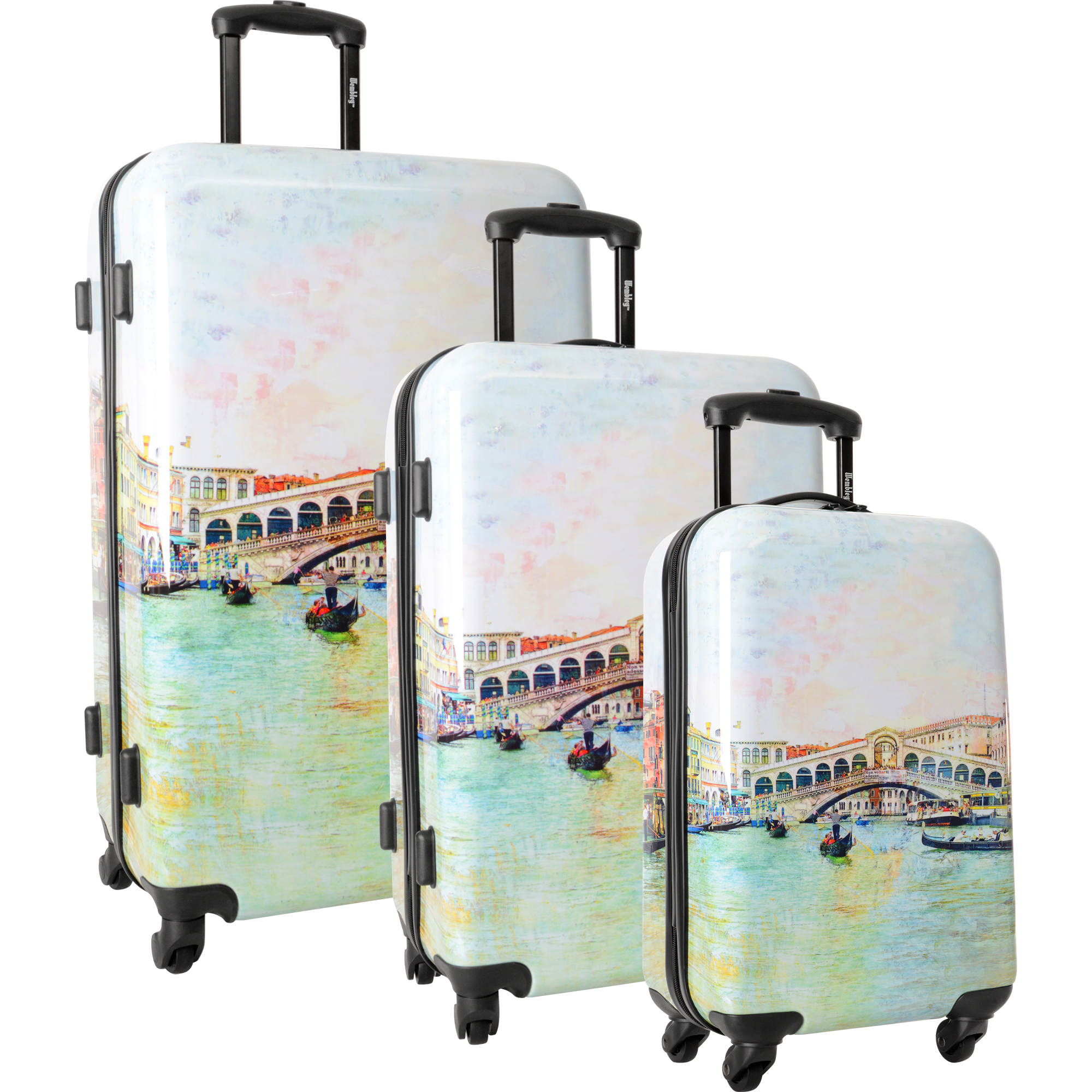 Wembley 3 Piece Hardside Spinner Luggage Set