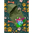 thumbnail image 3 of Colorful Corgi Bowtie Portrait Hoodie Men -Image by Shutterstock, Male Medium, 3 of 4