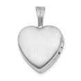 thumbnail image 3 of FB Jewels Sterling Silver Rhodium-plated Twisted Border 12mm Heart Locket, 3 of 5