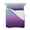 Teal Purple, variant on Quilts Twin-XL Size Bedding Set, Teal Purple Ombre Lightweight Quilted Comforter, Modern Geometric Striped Abstract Art Soft Reversible Bedspread Coverlet with Pillow Covers for All Season, 68" x 98"