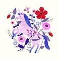 thumbnail image 3 of Borges, Victoria 12x12 Black Modern Framed Museum Art Print Titled - Folk Unicorn II, 3 of 5