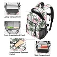 thumbnail image 5 of JIALIOU 14" Laptop Backpack Waterproof Airline Approved Stylish Casual Daypack for Travel Business College Work, Flamingos and Palm Trees, 5 of 8