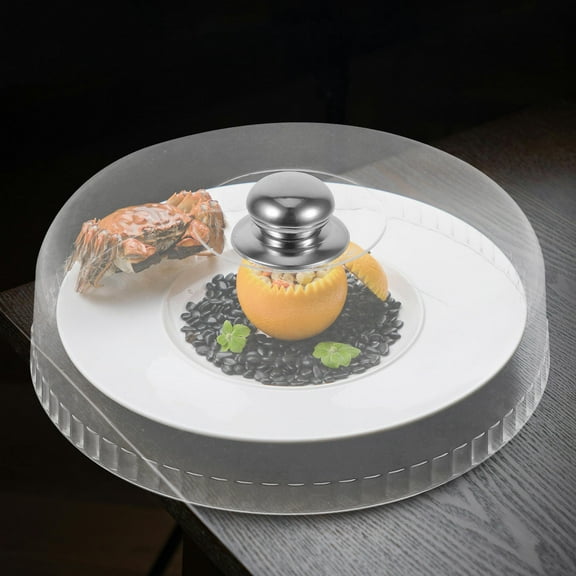 KONTONTY Transparent Acrylic Cake Dome Lid for Kitchen Keeps Food Fresh Reusable 7 Inch