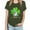 Dark Gray, variant on St Patty's Lucky T-Shirt, St Patricks Day Women's Shamrocks T-Shirt Short Sleeve Crew Neck Tops St. Patrick's Day Shirt for Girls St. Patrick's Day Gift