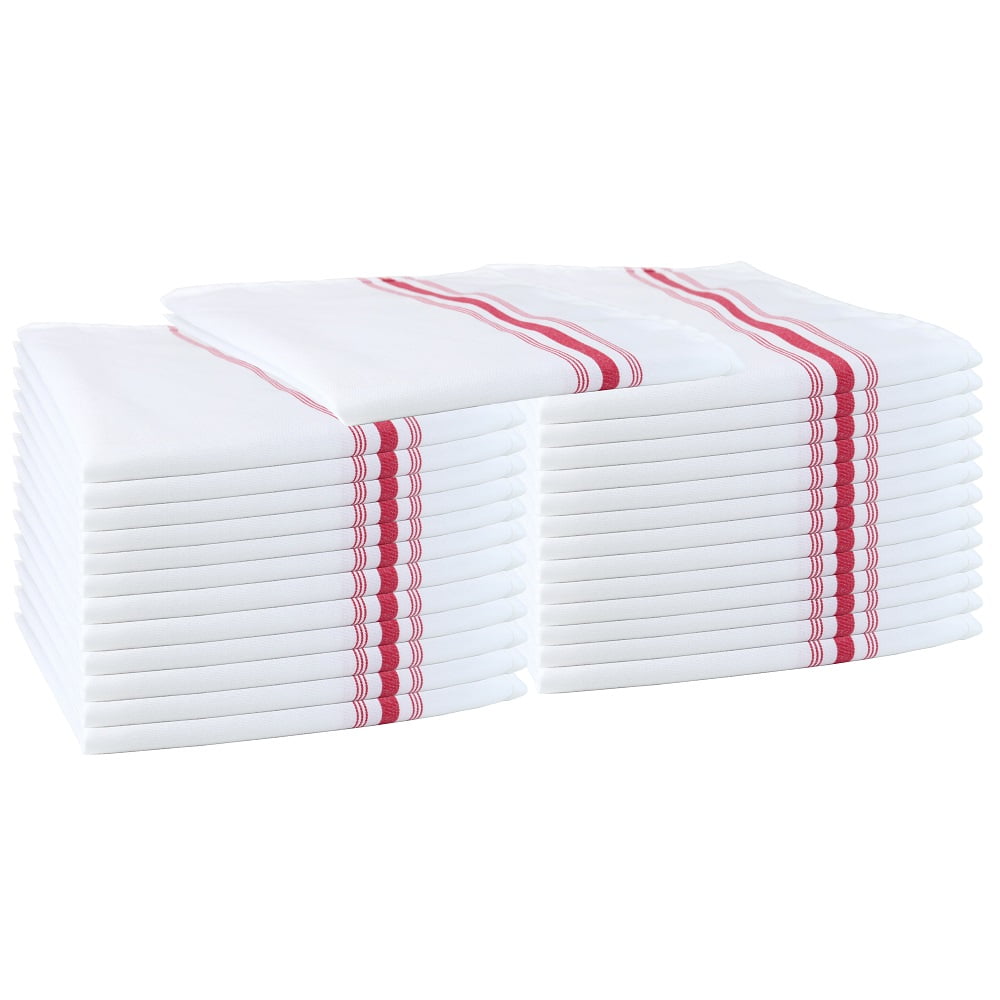 Striped Bistro Napkins  Buy Restaurant Napkins (Set of 12) — Mary's  Kitchen Towels