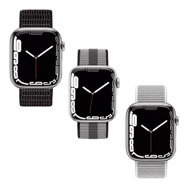 Kit de 3 correas para apple Watch compatible con 41mm / 40mm / 38mm de Nylon. Mamá Pulpo Paquete Nylon