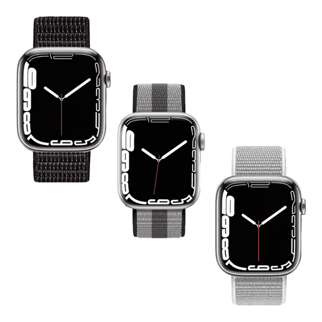 Kit de 3 correas para apple Watch compatible con 41mm / 40mm / 38mm de Nylon. Mamá Pulpo Paquete Nylon