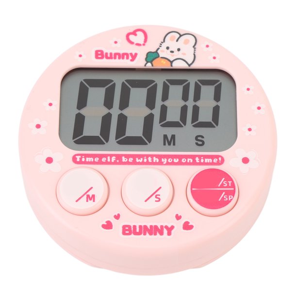 Temporizador De Cocina De Dibujos Animados Con Parte Posterior Magnética, Temporizador Digital Con Alarma Fuerte Y Pantalla LCD Grande, Reloj De Cuenta Regresiva De 99 Minutos Y