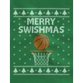 thumbnail image 2 of Tstars Mens Christmas Shirts Gift Merry Christmas Swishmas Ugly Sweater for Basketball Lovers Funny Humor Family Holiday Shirts Xmas Party Christmas Gifts for Him Sweatshirt, 2 of 5