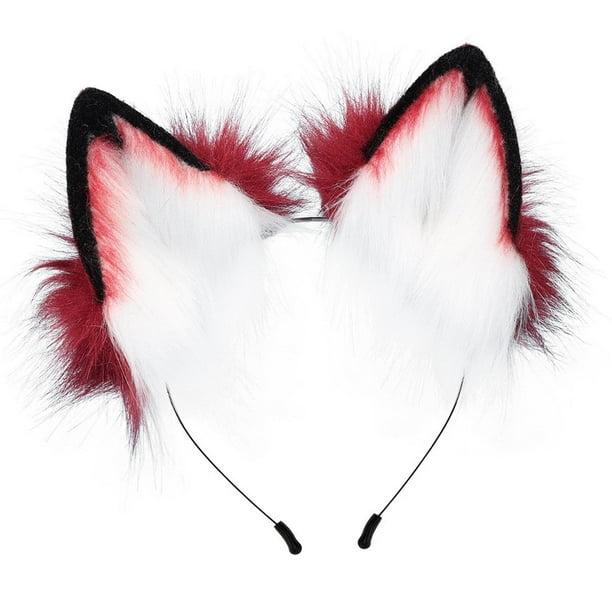 Peluche Orejas sintética Diadema Disfraz Disfraces Headpiece para Masquerade Performance Vestir Fiestas temáticas de Macarena Sombreros