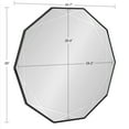 thumbnail image 6 of Kate and Laurel Deka Modern Geometric Wall Mirror, 25 x 26, Black, Decorative Etched Geometric Mirror for Wall with Starburst Shape and Contemporary Finish, 6 of 8