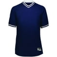 thumbnail image 2 of Holloway Sportswear M Retro V-Neck Baseball Jersey Navy/White 221021, 2 of 5