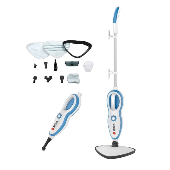 Milex X-Press Steamer 10-in-1 Steam Mop, Floor Steamer with Detachable Handheld Steam Cleaner