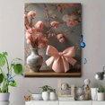 thumbnail image 4 of Qisvanset Framed Canvas Wall Art, 12x16 Inch Pink Bow Floral Girly Apartment Wall Print, 4 of 5