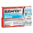 Sudafed PE Head Congestion + Mucus Non-Drowsy Relief Tablets, 24 Ct ...