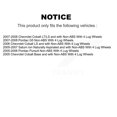 thumbnail image 2 of Transit Auto Kit d'Assemblage de Roulement de Roue Arrière pour Chevrolet Cobalt Pontiac G5 Saturn Ion Pursuit avec 4 Roues à Crampons K7D-101278, 2 of 11
