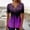 Hot Pink, variant on Womens Shirts Chest Button Pleated Short Sleeve Summer Tshirts Shirts for Women Black L