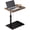 B-Walnut, variant on LIXI Adjustable C Shaped Coffee Table, 360° Rotatable Sofa Side Table with Height Adjustment, Ideal for Under Sofa (Brown)