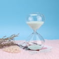 thumbnail image 3 of Reloj de arena en forma de cilindro de 15 minutos, temporizador de arena, adorno de escritorio de cristal, regalo de cumpleaños, 3 of 8