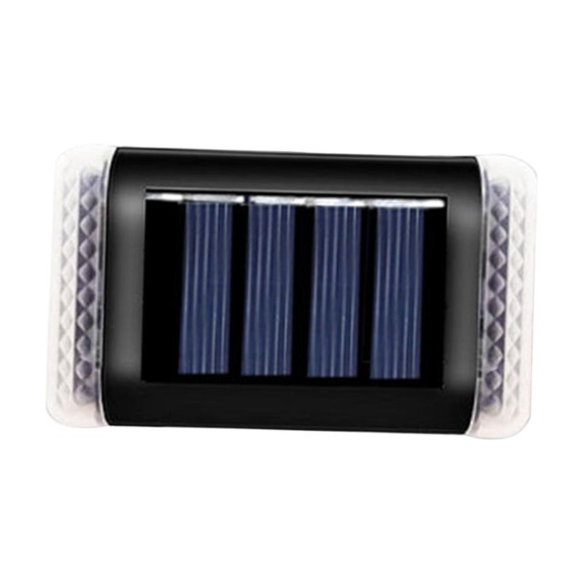 Lámpara solar de pared para terraza, exterior, luz blanca