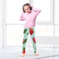 thumbnail image 5 of Girl's Legging Full-Length Colorful Print Tights For Dance Gym Everyday Wear Fresh Strawberry, 5 of 8