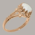 thumbnail image 3 of LBG British Made 14k Rose Gold Real Natural Opal Womens Engagement Ring - 33 size options - Size 8, 3 of 6