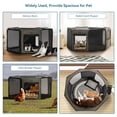 thumbnail image 3 of Large Portable Dog Playpen with Removable PVC Coating Bottom - Ideal for Large Dogs, Cats, Rabbits, and Chickens - Indoor/Outdoor/Travel Use - 45.5"x45.5"x21", 3 of 4